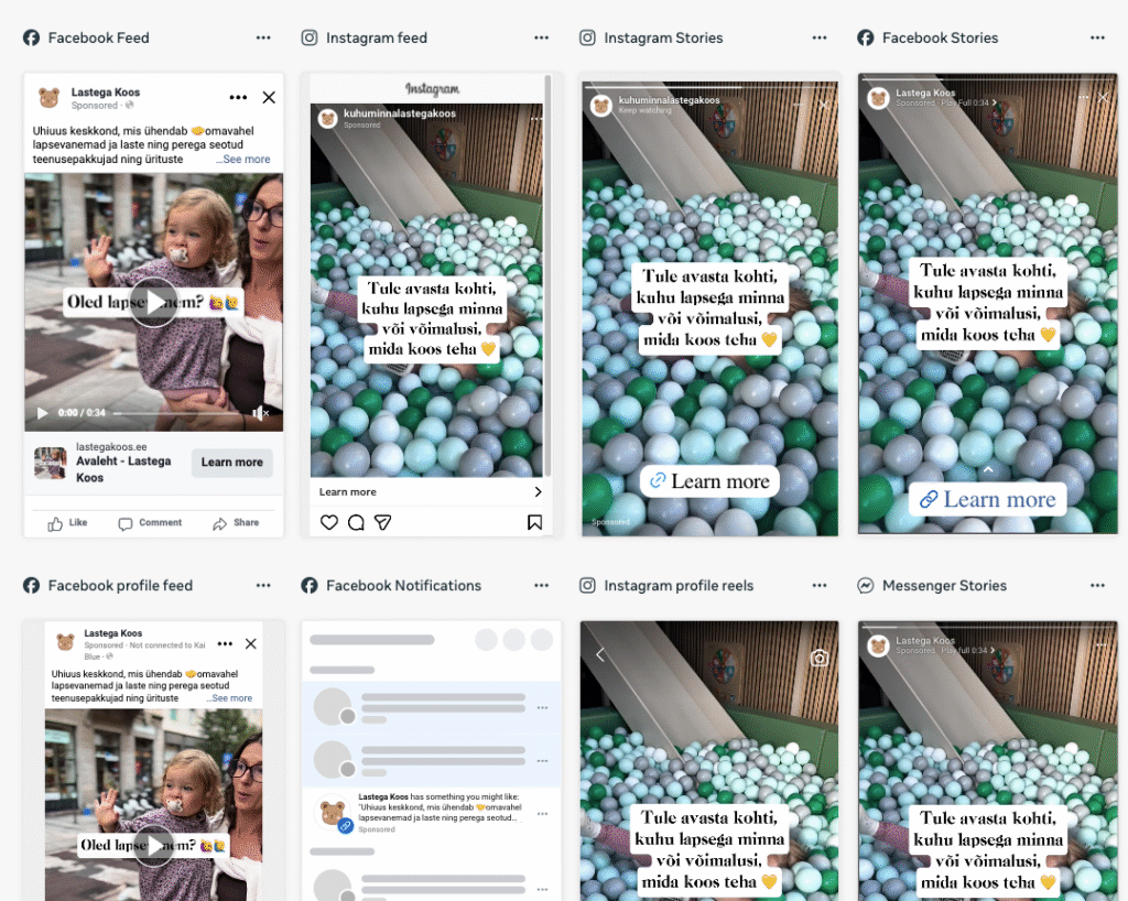 Meta kampaania loomine ja haldus - facebooki reklaamiteenus